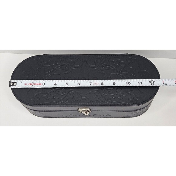 Younique Presenters Hard Black Makeup Case 13" Silver Latch - Picture 7 of 8